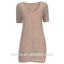 15STC3002 v neck cashmere tunic